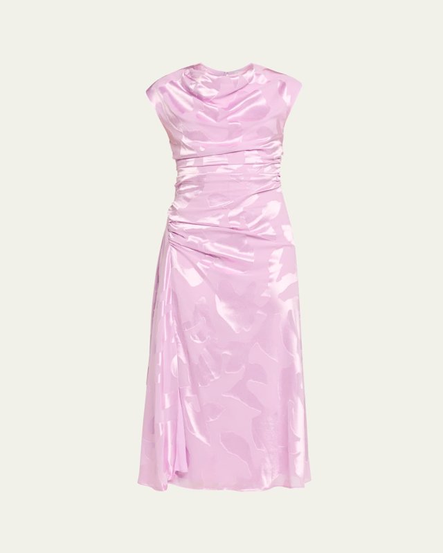 Burke Draped Midi Dress